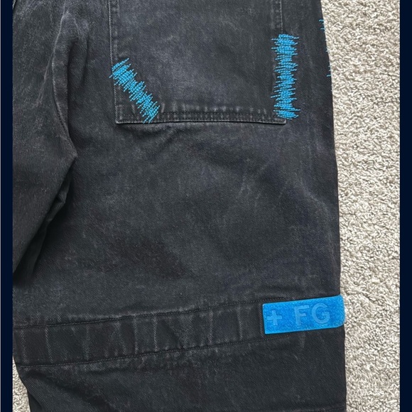 Marithe Francois Girbaud Men’s 38 Blue and Black Shorts - Picture 4 of 9